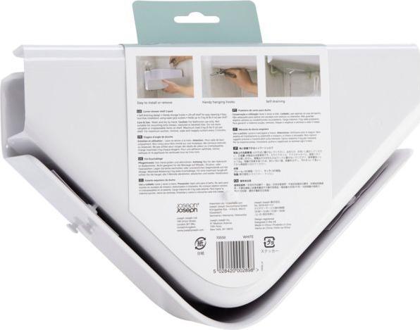 Productafbeelding Joseph Joseph EasyStore hoekdouchebak (set van 2) - Wit (26,5 x 18 x 45 cm)