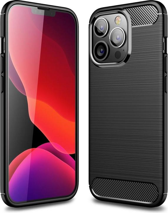Immagine prodotto Screenguard Custodia Apple iPhone 13 Pro Max Carbon Brushed Soft TPU (Apple iPhone 13 Pro Max)