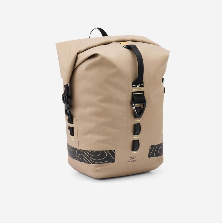 Actual product image Rockrider Fahrradtasche Gepäcktasche Bikepacking ADVT 900 wasserdicht IPX6 24 l (24 l, Luggage carrier bag)