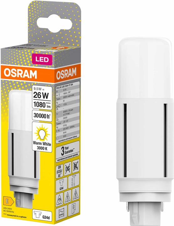 Image du produit Osram Dulux D (G24d, 9.50 W, 1080 lm, 1 x, E)
