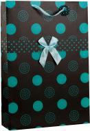 IKO Sac cadeau XXL motif toute l'année noir à pois (Pochette cadeau)