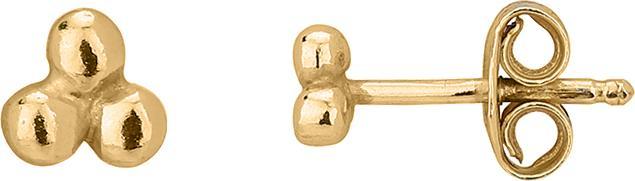Leyda Ohrstecker Drei Kugeln (Silber 925 1 Mikron Gelb Vergoldet 18 K)