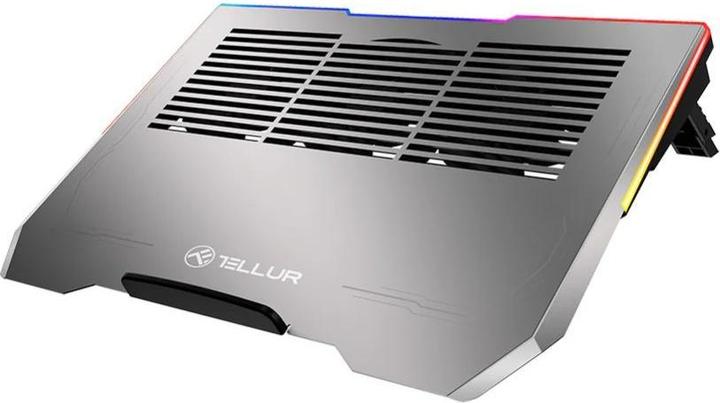 Produktbild Tellur Cooler laptop Shade 17, 3 fans, RGB LED, USB, USB-C, Aluminum grey