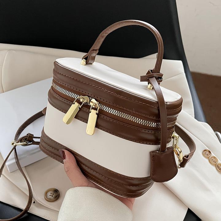 Produktbild Only-Bags.Store Elegante Messenger Bag, verstellbarer Riemen, Reissverschluss, Polyester gefüttert, Randfarbe