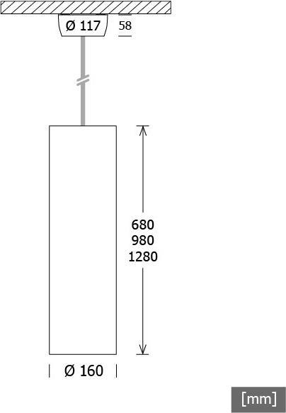 Actual product image LTS LED pendant light (2020 lm)