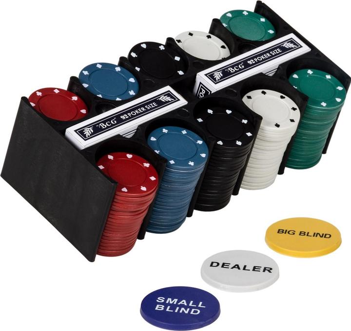 Immagine prodotto Games Planet Set da poker 200 fiches scatola di metallo