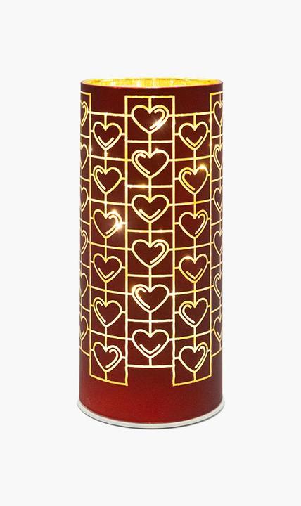 Actual product image Sirius Frida lantern, 20 cm, Bordeaux (11.5 x 11.5 x 22 cm, 1 x)
