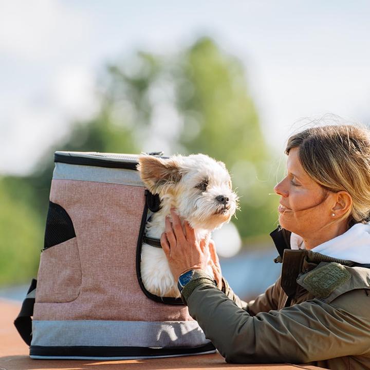 Actual product image Nobby Backpack Plata (old pink-grey) (Dog, Cat, Reflectors, Breathable)