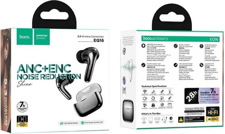 Produktbild Hoco Bluetooth Kopfhörer Chromeffekt (ANC, 7 h, Kabellos)