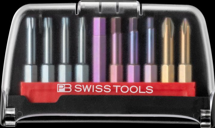 Actual product image PB Swiss Tools Bit set PB E6 700 BC (TX25, PH2, HX 6, TX10, PH1, TX15, HX 3, HX 4, HX 5, TX20)