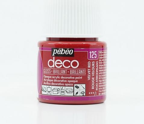 Immagine prodotto Pebeo Deco Colore acrilica lucida (Rosso velluto, 45 ml)