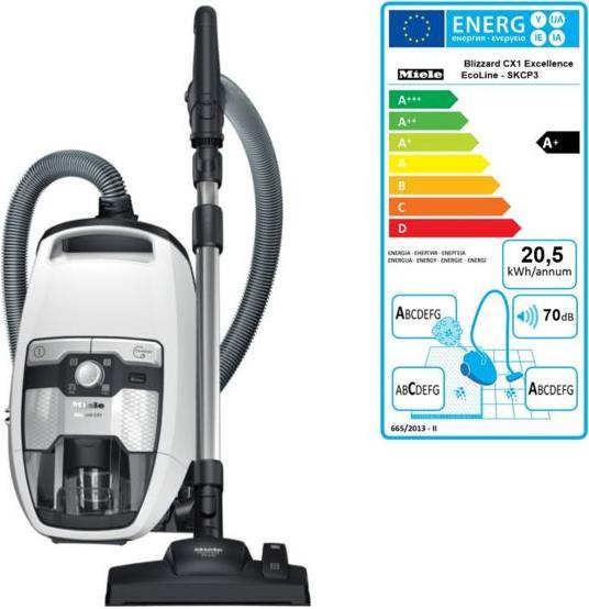 Energie-Label Miele Blizzard CX1 Excellence EcoLine