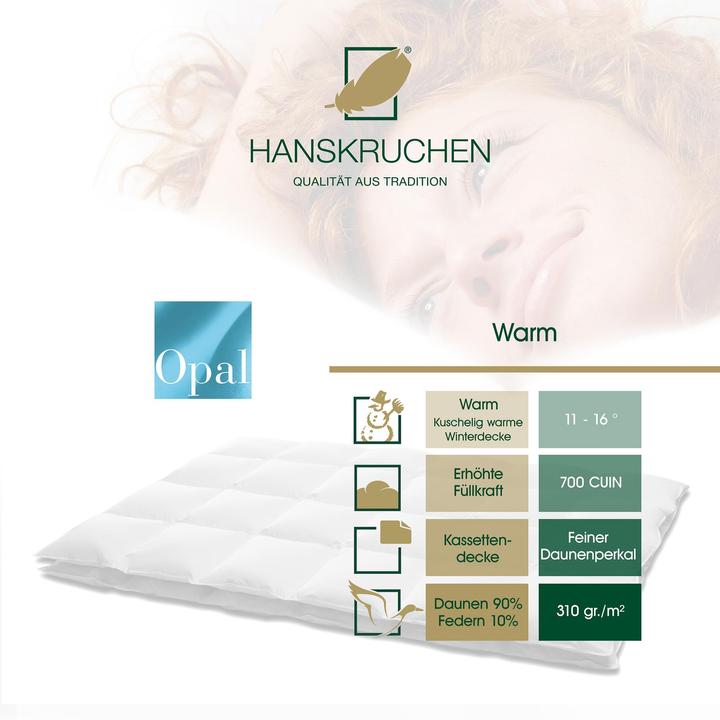 Actual product image Hanskruchen Opal (980 g, 155 x 200 cm)