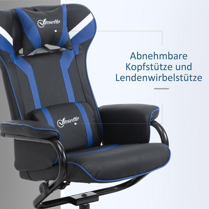 Image du produit Vinsetto Fauteuil de jeu avec tabouret