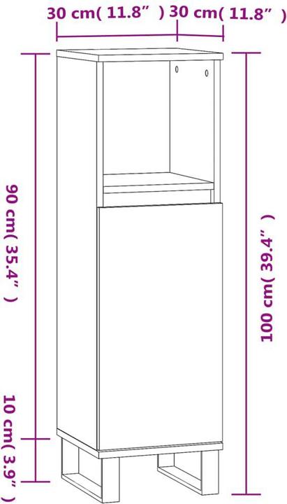 Produktbild VidaXL Anushka (30 x 30 x 100 cm)