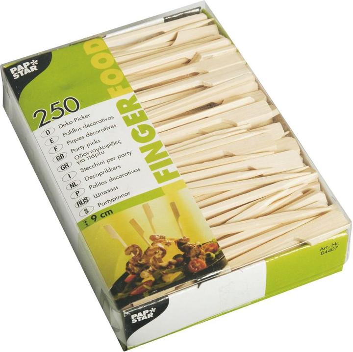 Produktbild Papstar Spiesse Fingerfood Golf Material: Bambus Farbe: braun (250 x)