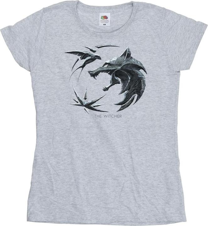 Produktbild Netflix The Witcher Wolf Logo TShirt (M)