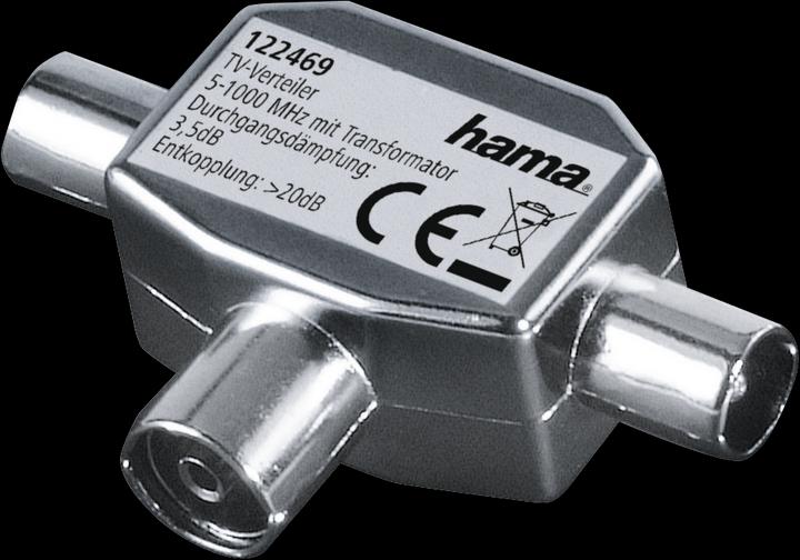 Produktbild Hama Antennen-Verteiler Koax-Kupplung (Verteiler und Abzweiger)