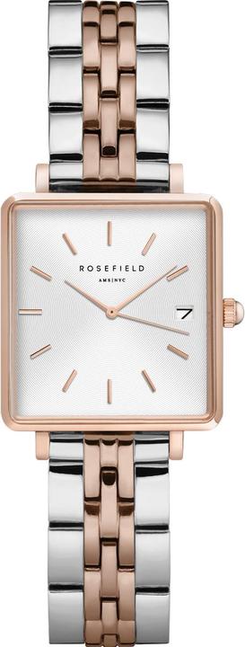 Produktbild Rosefield The Mini Boxy White Sunray Rosegold (Analoguhr, 22 mm)