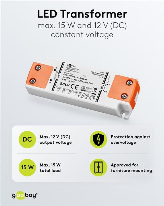Produktbild Goobay LED-Trafo