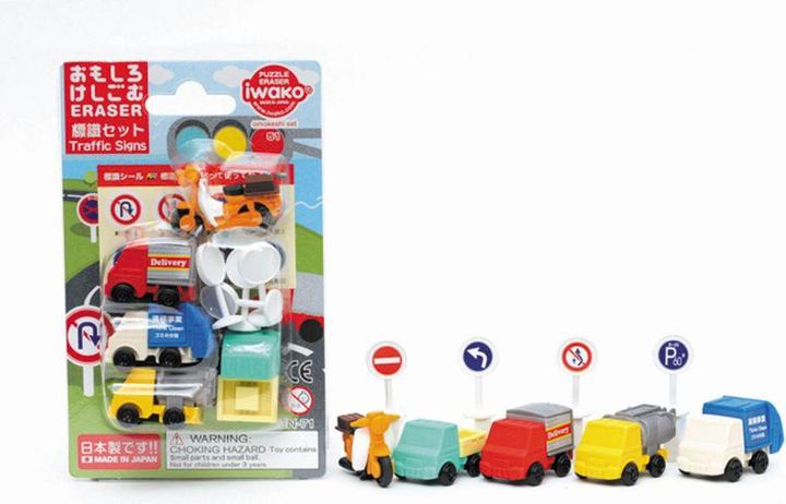 Actual product image Iwako Eraser Traffic Signs