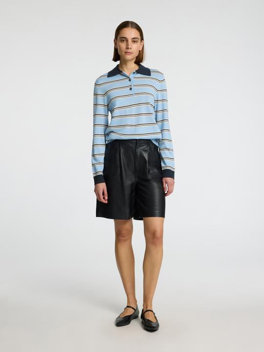 Produktbild Selected Femme 100% Merinowoll Langarm-Poloshirt (L)
