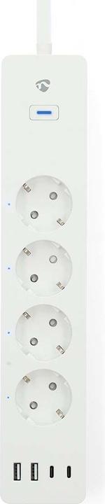 Actual product image Nedis SmartLife Power Strip Wi-Fi | Hybrid (CEE 7/7) / USB A / USB-C™ | 16 A | 3680 W | 2.00 m | 0 -