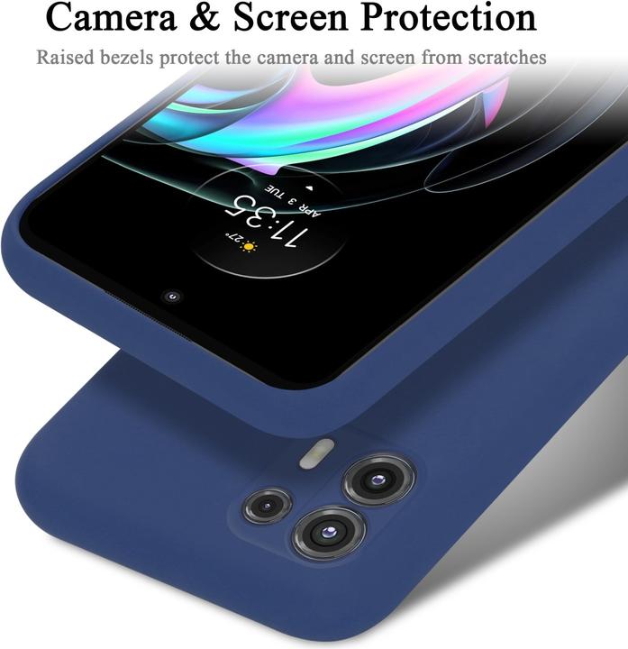Productafbeelding Cadorabo TPU Liquid Silicone Case Cover voor Motorola EDGE 20 LITE / FUSION (Motorola Edge 20 Lite)
