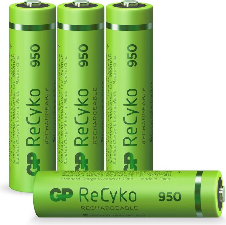 Produktbild GP Batteries GP 4er Akku-Set (4 Stk., AAA, 950 mAh)