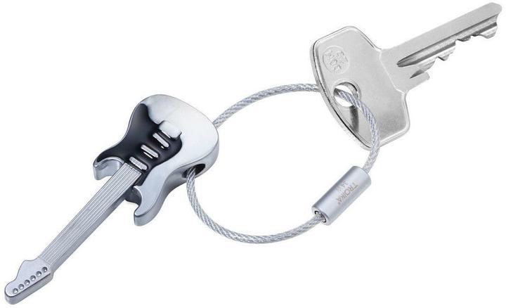 Image du produit Troika STRAT AM RING Porte-clés guitare, gris mat/noir