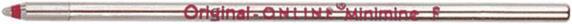 Produktbild Online Kugelschreiber-Minen D1-Mini (Gelmine, Rot)
