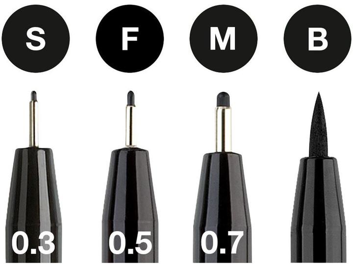 Produktbild Faber-Castell Pitt artist pen (Black, 4 x)