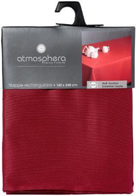 Actual product image Atmosphera TABLECLOTH RED ANTI-STAIN 140X240CM (140 x 240 cm)
