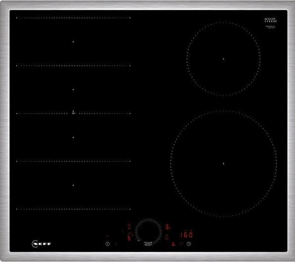 Neff N 70, Induction hob, 60 cm, Black, With overlying frame, T66SHE4L0