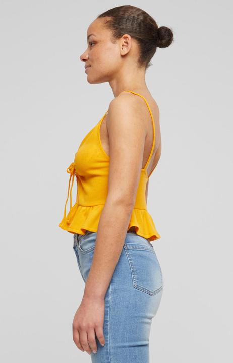 Immagine prodotto Urban Classics Top con volant in piqué Waffle da donna - 137877 (XS)