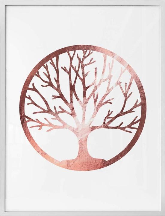 Immagine prodotto Trenddeko Albero della vita - ottica oro rosa (24 x 30 cm)