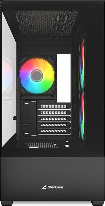 Actual product image Sharkoon MK6 RGB Black mATX (black) (Mini-ITX, mATX)