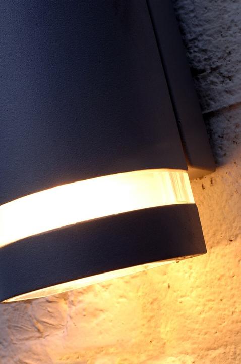 Produktbild Lutec Focus Wandleuchte 2fach GU10 2700 K 2x35W IP44 Anthrazit (GU10)