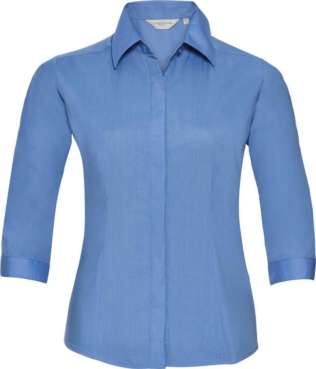 Actual product image Russell Collection poplin blouse easy-care fitted 34 sleeves (S)