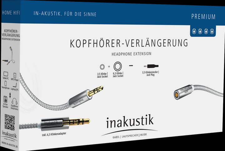 Produktbild Inakustik Premium 3.5mm Stereo-Klinken Verlängerungskabel (2 m, 3.5mm Klinke (AUX))