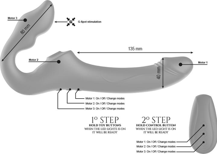 Produktbild Ibiza Remote Control Strapless Vibrator