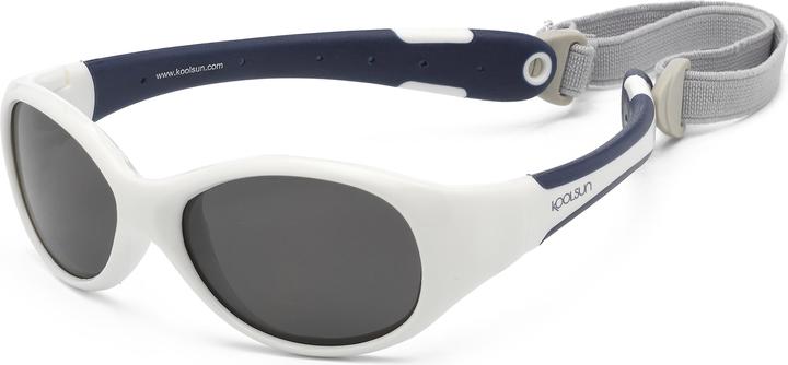 Actual product image Koolsun Flex White Navy kids sunglasses