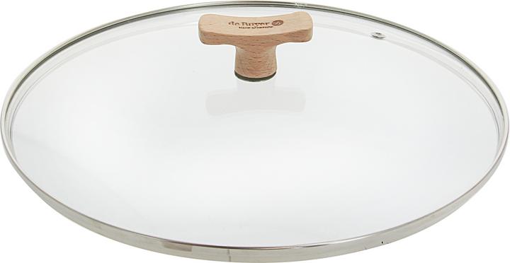 Produktbild de Buyer Glasdeckel mit Holzknopf Ø 28cm passend zu 8780 & 8788 (28 cm, Holz, Glas, Metall)