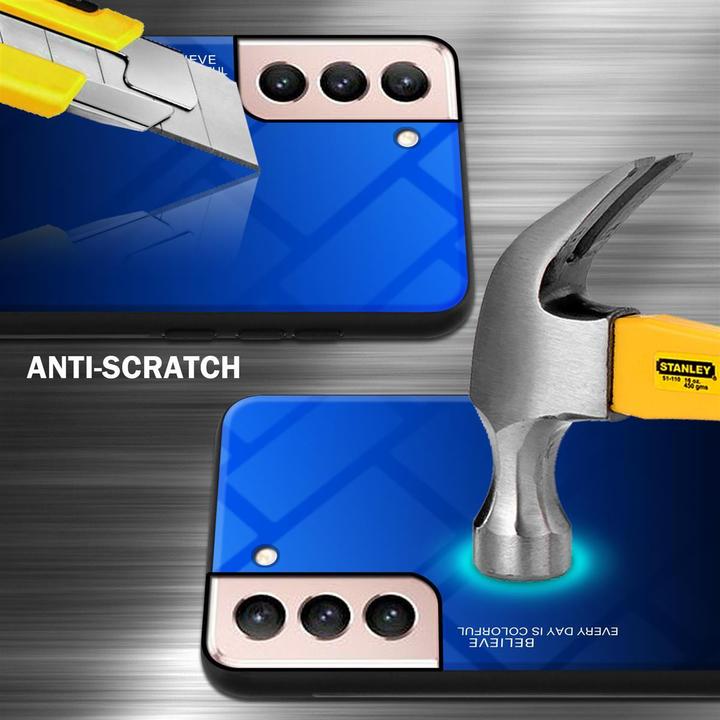 Image du produit Cadorabo Couverture en verre TPU 2 couleurs (Samsung Galaxy S21 5G)