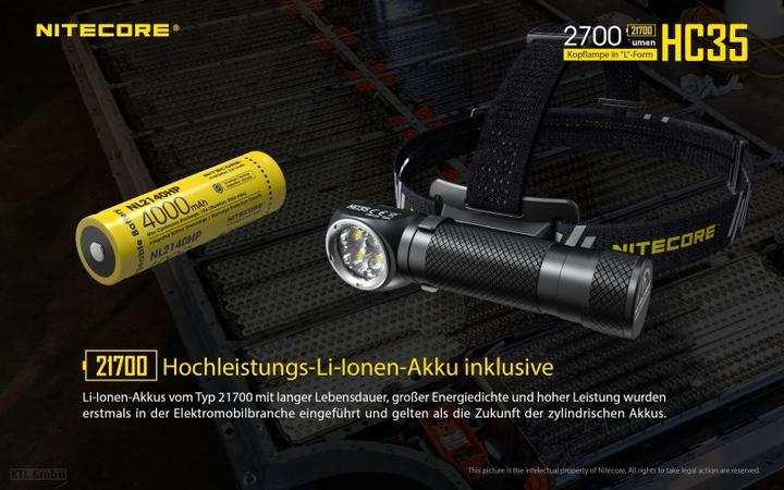 Produktbild Nitecore HC35 inkl. NL2140HP (2700 lm)