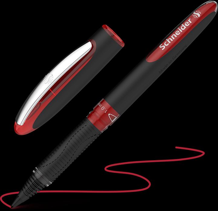 Actual product image Schneider One Sign rollerball black 1.0 mm, writing colour: red (Red, 1 x)