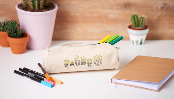 Produktbild VBS Federtasche m. Reissver., BW natur, 22 cm