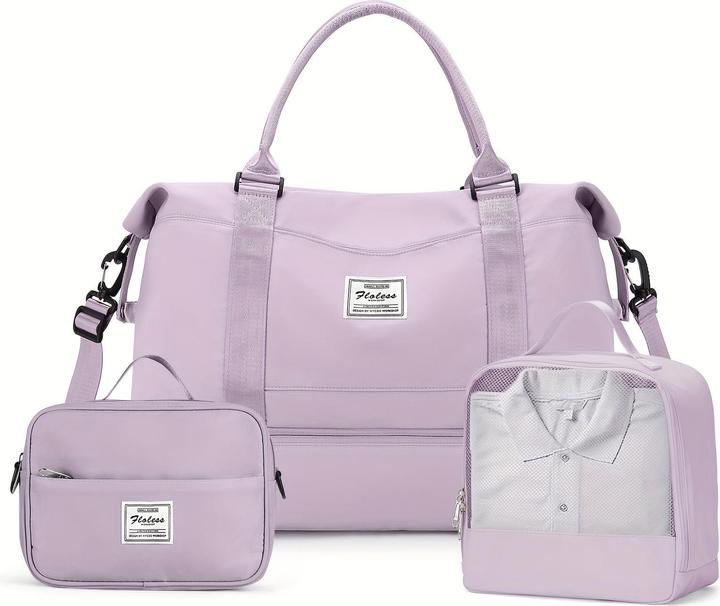 Only-Bags.Store 3pcs Reisen mit einem grossen Carry-on Tasche, eine Sport-Tasche, und eine wasserdichte Gepäck