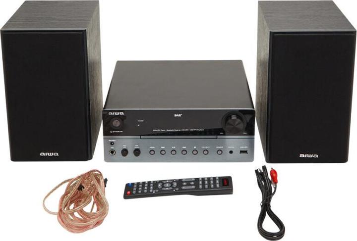 Actual product image Aiwa MSBTU-700 mikrojärjestelmä, hopea (Bluetooth, CD player, 1x 25 W)