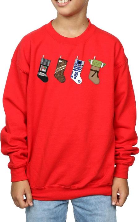 Actual product image Star Wars Boys Christmas Stockings Sweatshirt (128)